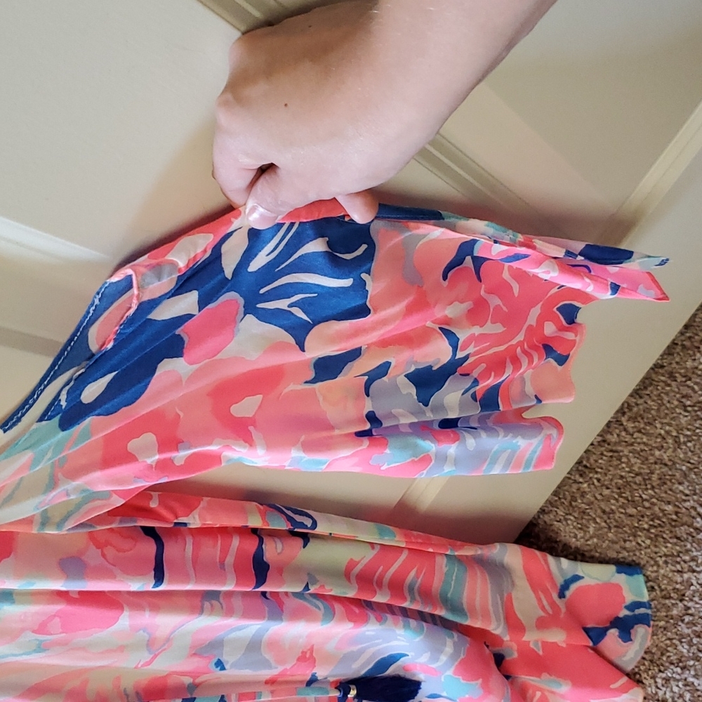 Lilly Pulitzer Playa Hermosa dress with cutout sleeves, size XXS - Picture 3 of 4